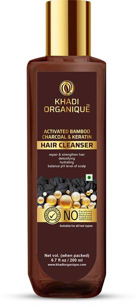 khadi ORGANIQUE Bamboo Charcoal & Keratin Hair Cleanser