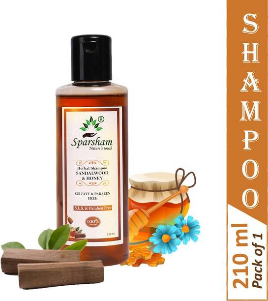SPARSHAM Sandalwood Honey Shampoo No Sulphate & Paraben for Sensitive Hair Growth Booster