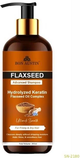 Bon Austin Advanced Flaxseed Shampoo | Salon Quality Dry & Frizzy Hair Pack of 1 (200ml)