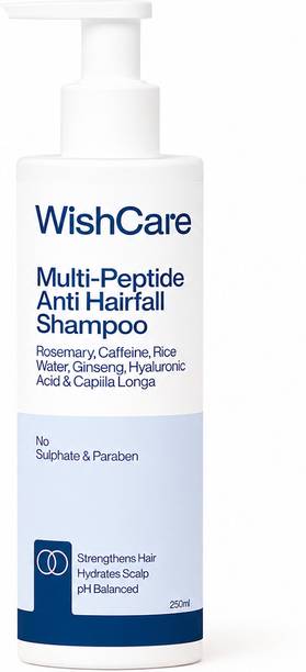 WishCare Multipeptide Anti Hair Fall Shampoo with Rice Water & Rosemary |For Men & Women