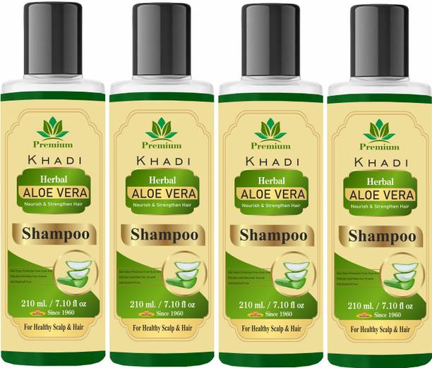 Premium Khadi Natural Aloe Vera Shampoo - Pack of 2