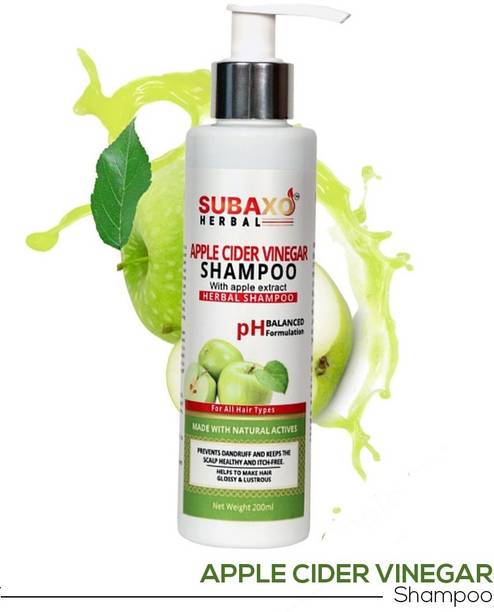 Subaxo Herbal Apple Cider Vinegar Shampoo| Prevents Dandruff & Itching| Deep Cleansing|
