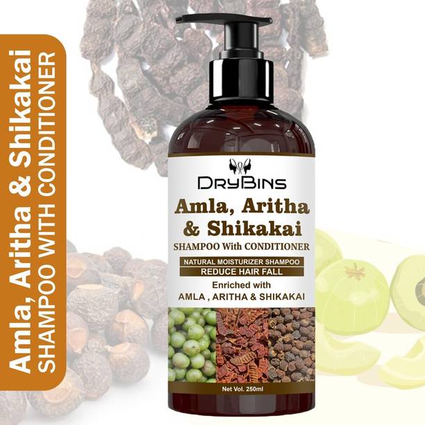 DRYBINS Amla Aritha & Shikakai Shampoo With Natural Moisture