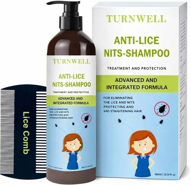 Turnwell Anti Lice Shampoo with Neem & Tea Tree For Instant Lice & Nits Removal