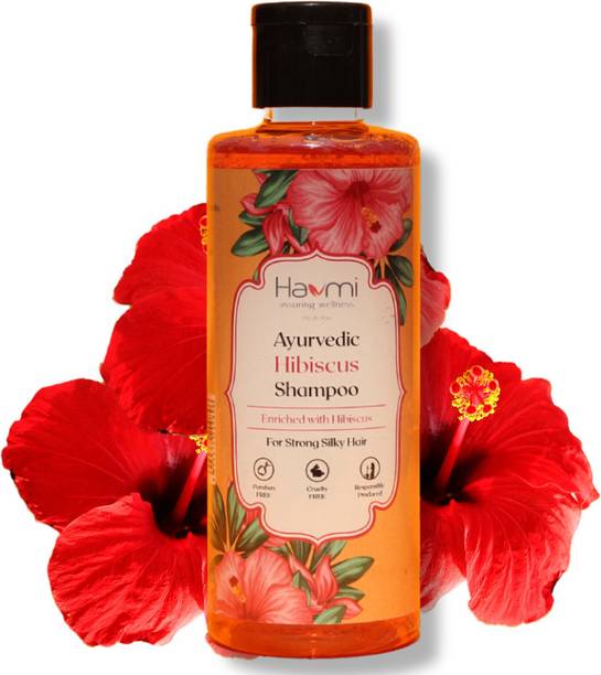 Havmi Ayurvedic Hibiscus Hair Shampoo for Dry & Frizzy Hair enriched with amla