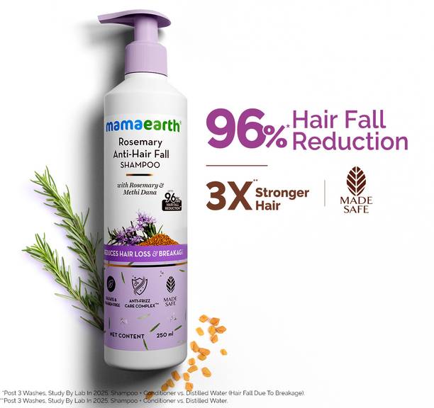 Mamaearth Rosemary Anti-HairFall Shampoo with Rosemary & Methi Dana for Reducing Hair Loss