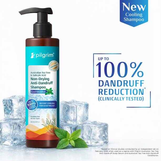 Pilgrim Australian Tea Tree Anti Dandruff Shampoo For Women & Men With Cooling Menthol