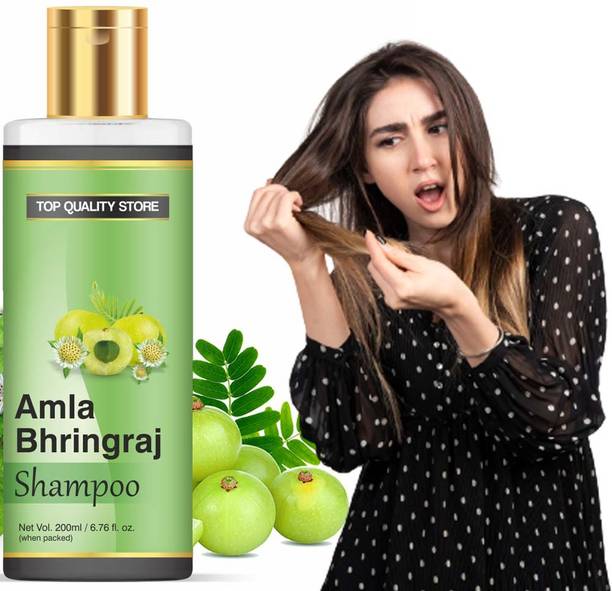 Top Quality Store Bhringraj & Amla Shampoo for Stronger Hair | No Parabens & Sulphates