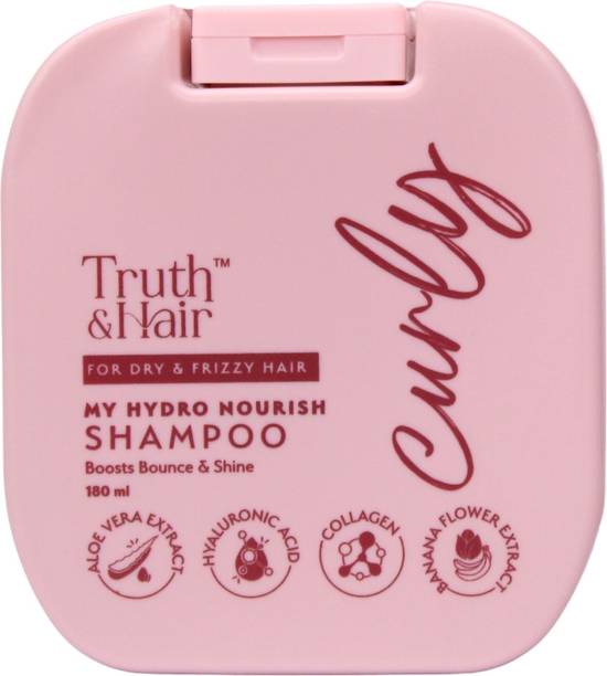Truth & Hair Hydro Nourish Shampoo for Curly Hair | Enriched with Banana Flower Extract