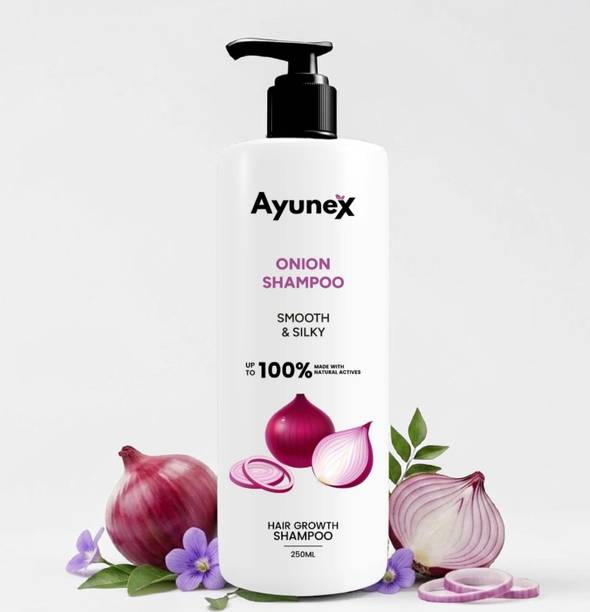AYUNEX Onion Shampoo 250 ml for Hair Care & Scalp Cleansing