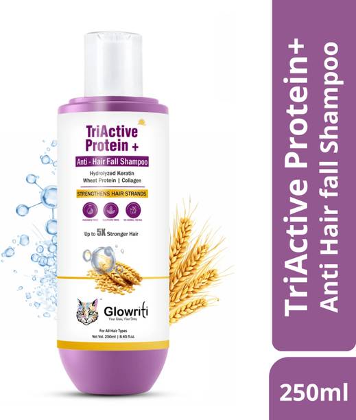 Glowriti Anti Hair Fall Shampoo Enriched with Keratin, Collagen & Wheat Protein
