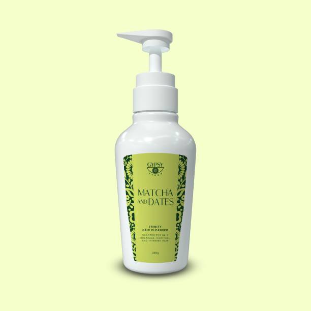 Gypsy Syrup Matcha and Dates Trinity Hair Cleanser |Shampoo for Breakage, Hairfall, Thinning