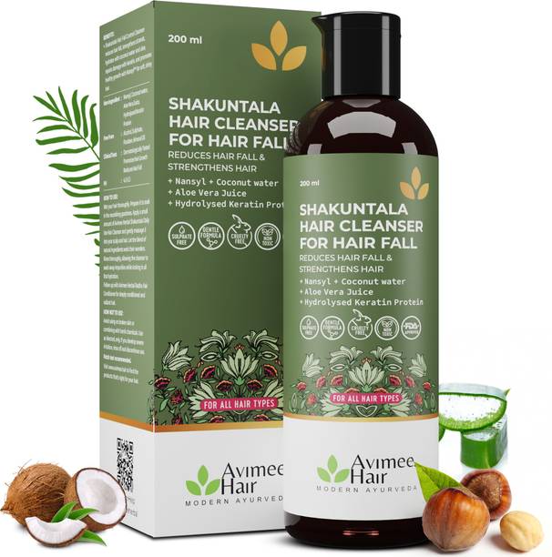 Avimee Herbal Shakuntala Hairfall Control Shampoo for Hair Growth With Keratin Protein,Nansyl