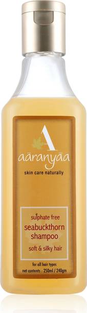 Aaranyaa Sulphate free Seabuckthorn shampoo with Amino Fruit Extract Brahmi Ashwagandha Reetha for Damage Protection