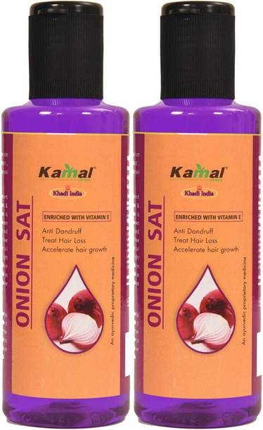 Kamal Herbal Onion Shampoo Anti Dandruff, Natural and Ayurvedic for Men and Women HAIR GROWTH | Treat Hair Loss | Enriched with Vitamin E Men & Women