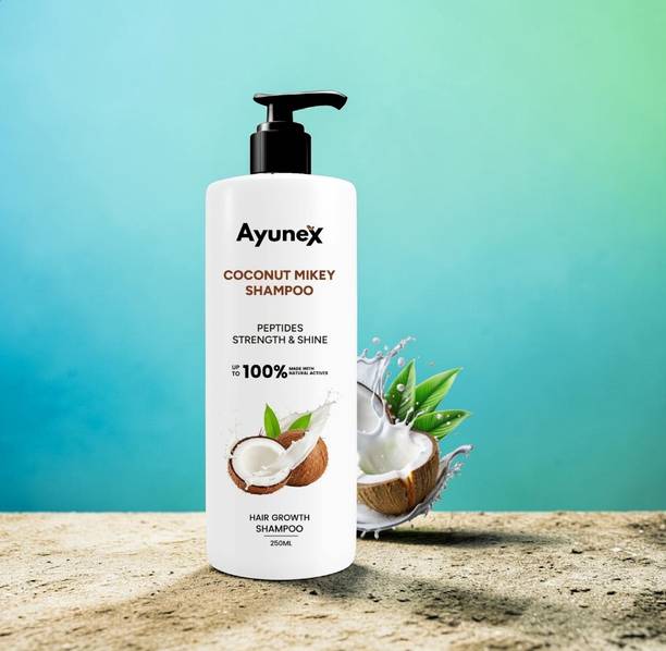 AYUNEX Coconut Milk Shampoo 250ml Hydrating Hair Care Solution