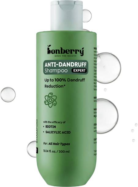 Bonberry Anti Dandruff Shampoo | Reduces Up to 100% Dandruff & Strengthens Hair