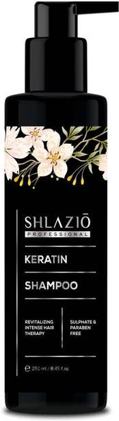 shlazio Keratin Anti-Frizz Shampoo for Dry, Damaged Hair with Aloevera & Fenugreek Oil