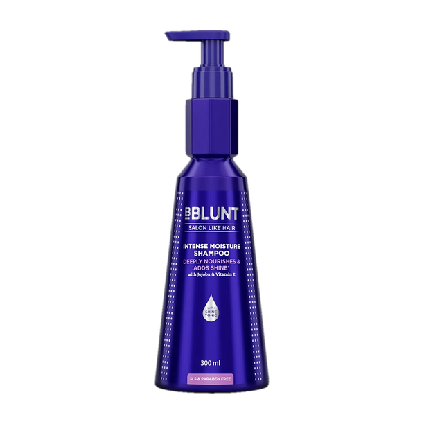 BBlunt Intense Moisture Shampoo for Dry & Frizzy Hair with Jojoba & Vitamin E