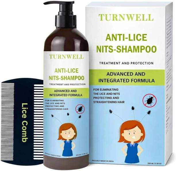 Turnwell Anti Lice Shampoo with Neem & Tea Tree For Instant Lice & Nits Removal