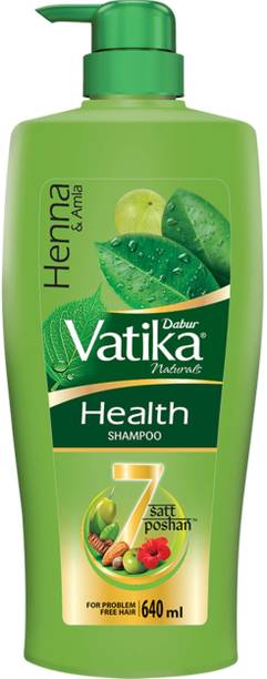 Dabur Health Shampoo, With 7 natural ingredients, Controls Frizz