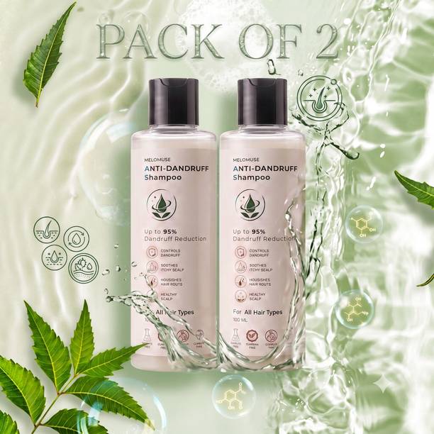 MELOMUSE Anti Dandruff Hair Cleanser | Scalp Repair | Flake Free Hair Care