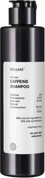 BRILLARE Natural Caffeine Anti-Hairfall shampoo | Boost Hair Growth with Peptides
