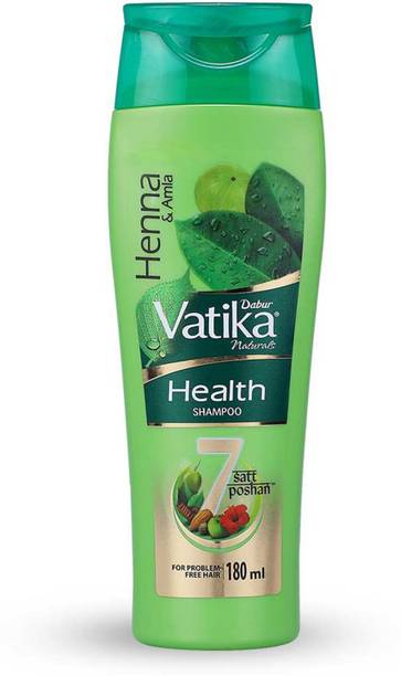 DABUR VATIKA Health Shampoo, With 7 natural ingredients, Controls Frizz 180 ml