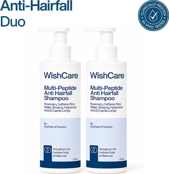 WishCare Multi Peptide Anti Hairfall Shampoo Paraben & Sulphate Free for Women & Men