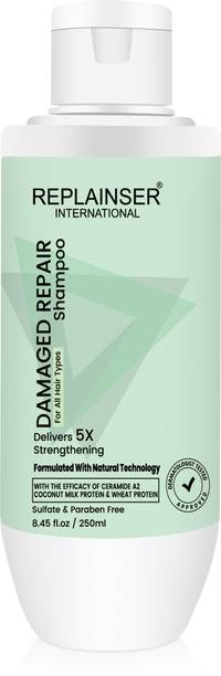 Replainser international Damage Repair Shampoo |For Damaged, Dry & Frizzy Hair |Sulphate & Paraben Free