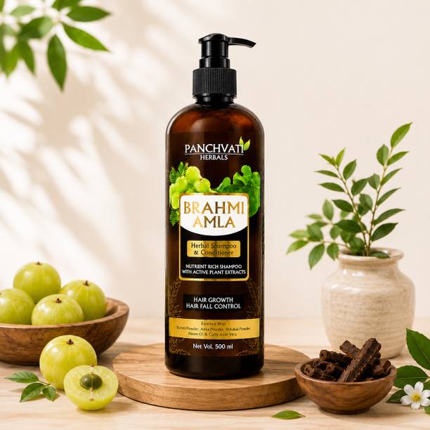 panchvati Brahmi Amla Herbal Shampoo & Conditioner for Hair Growth, 500 ml