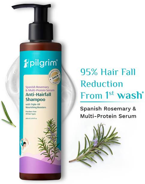 Pilgrim Spanish Rosemary Biotin Shampoo for Men & Women|Reduce Hair loss & Breakage