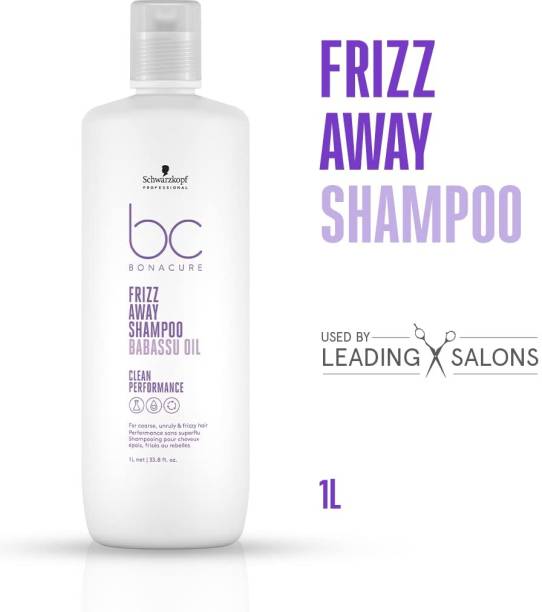Schwarzkopf Professional Frizz Away shampoo formulated for: coarse, unruly and frizzy hair