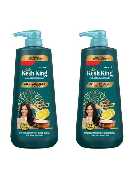 Kesh King Ayurvedic Anti-Dandruff Shampoo| Soothes itchy scalp | 21 herbs,curd &