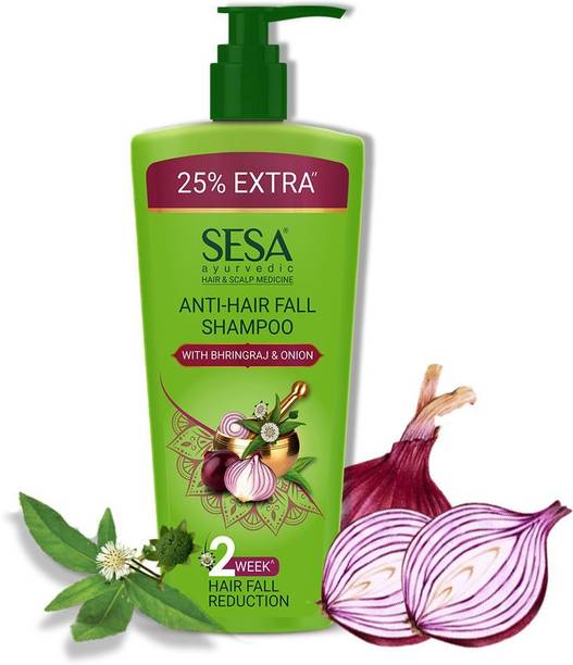 SESA Ayurvedic Anti-Hair Fall Shampoo with Bhringraj and Onion for Soft & Shiny Hair