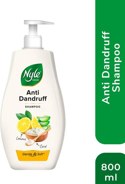 Nyle Naturals Anti Dandruff Shampoo|For Dandruff Free Hair |With Curd & Lemon