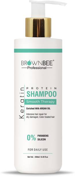 brownbee Keratin Protein With Argan Oil For Straightening & Smoothening Hair Shampoo
