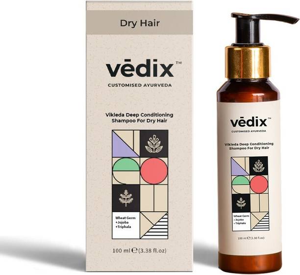 Vedix Ayurvedic Vikleda Deep Conditioning Anti-Hairfall Shampoo for Dry Hair