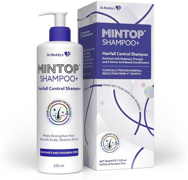 Dr. Reddy's Mintop Shampoo + for Hair Fall Control with Procapil & Redensyl - 225 ml