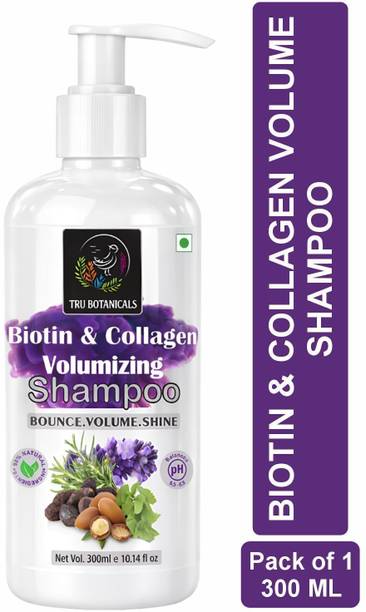 TRU BOTANICALS Biotin & Collagen Volumizing Shampoo Plant Biotin & Collagen, ColourSafe ,