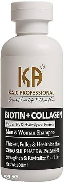 KA10 Professional Sulphate & Paraben Free Biotin Collagen 300ml Shampoo