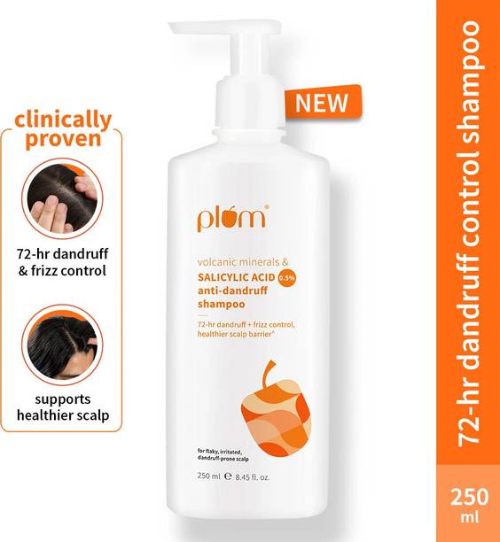Plum Anti-Dandruff Shampoo with Volcanic Minerals & 0.5% Salicylic Acid