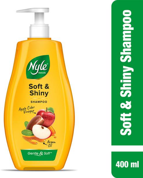 Nyle Naturals Soft & Shiny Shampoo | For Soft Hair |Apple Cider Vinegar & Argan Oil