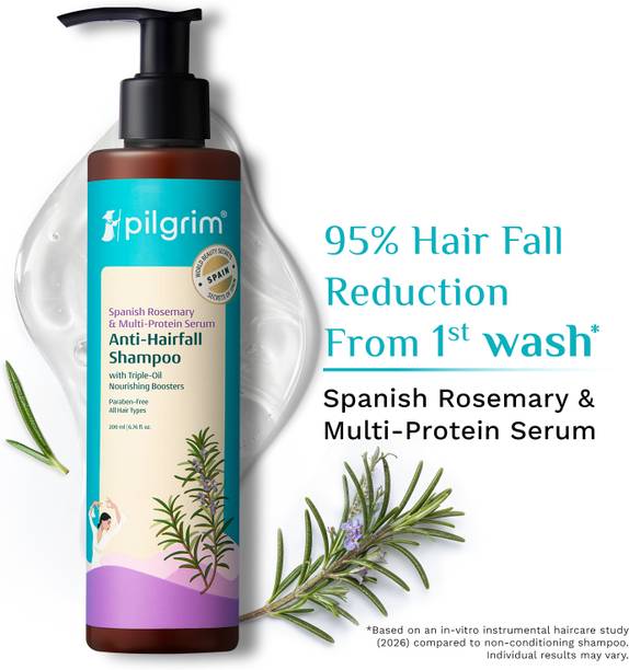 Pilgrim Spanish Rosemary Anti Hairfall Shampoo for Women & Men | Promotes Hair Growth