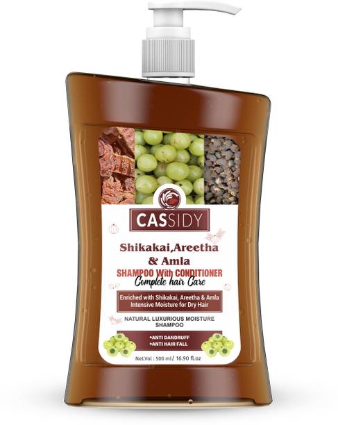 CASSIDY Shikakai Areetha & Amla Shampoo With Conditioner For Complete Hair Care