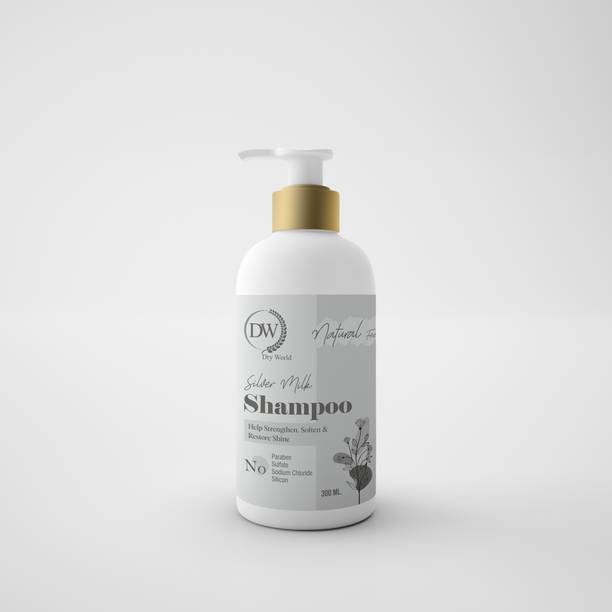 DRYWORLD premium sliver milk Shampoo | Controls Hair fall | Sulphate & Paraben Free