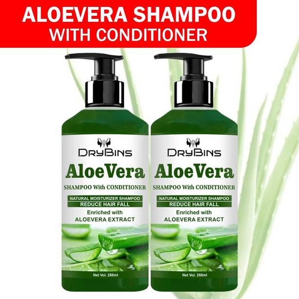 DRYBINS Nourishing Aloe Vera Shampoo and Conditioner for Soft Hair