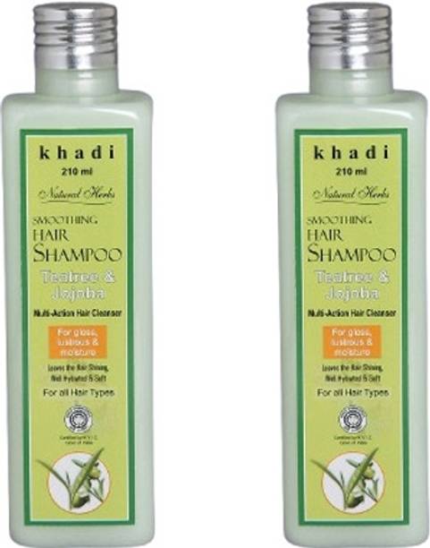 Natural herbs Smoothing Hair Shampoo Teatree & Jojoba Pack of 2 Each