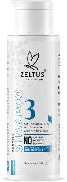 ZELTUS Keratin Smooth, Sulfate-Free Shampoo Frizz-Free Hair Controls Volume (Pack of 1)
