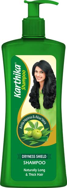 KARTHIKA Dryness Shield Shampoo | with Amla, Henna & Aloe Vera for Long & Thick Hair |